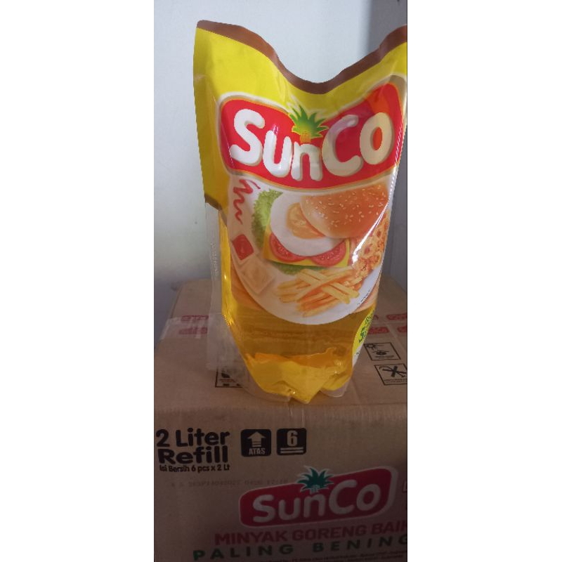 

SUNCO MINYAK GORENG REF 2 LTR / SUNCO 2 LITER. pouch