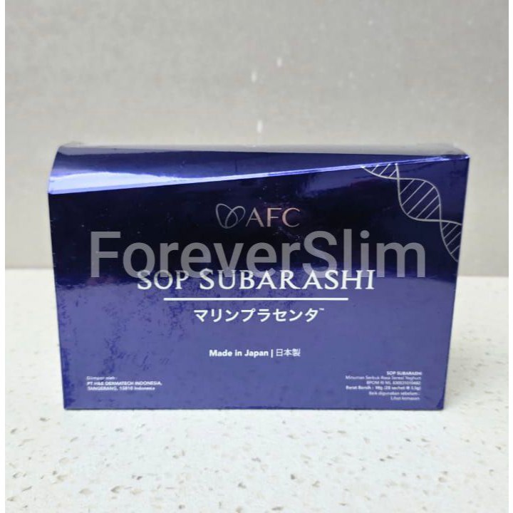 SOP SUBARASHI Dan UTSUKUSHHI ECERAN 100% Original AFC Asli EXP 11/2027