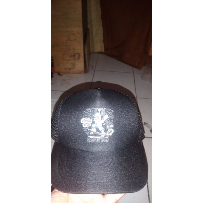 Topi jaring cowok/ cewek kekinian /Topi hitam , Topi trucker, Topi murah,