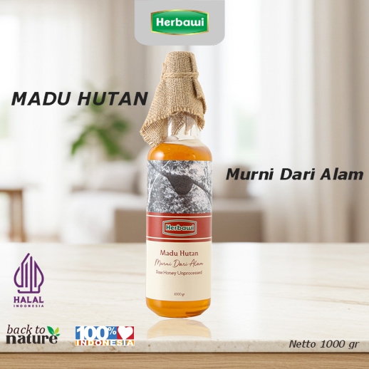

Herbawi Madu ASLI HUTAN / Madu Murni / Madu Hutan / Madu Raw Honey / Madu Asli 1000gr