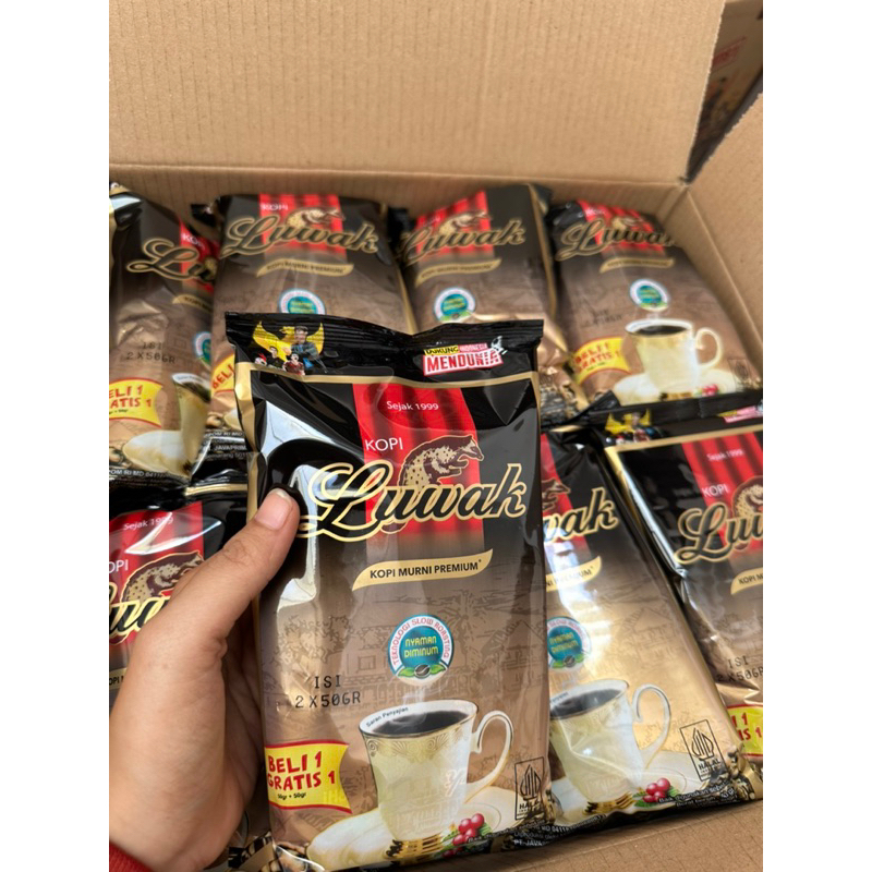 

Kopi Luwak Hitam 50gr kemasan beli 1 gratis 1 / Luwak Coffe