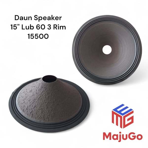 Daun Speaker 15 inch Lubang 60mm 3 Rim 15500 tinggi 10cm