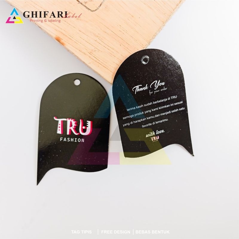 

Hangtag (100 pcs) ketebalan 260Gram/hangtag baju/hangtag murah/hangtag nama/labrl nama