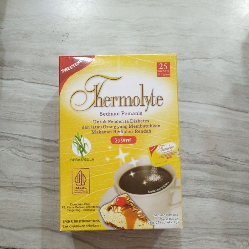 

THERMOLYTE SWEETENER ISI 25 SACHET
