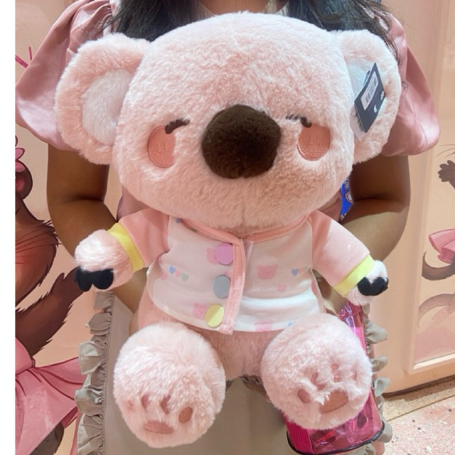 Pink Ocean Boneka Koala tidur warna Pink 12,5 inch lucu