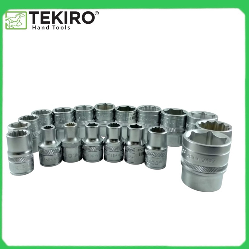 Tekiro mata shock sock 1/2 12pt 8-32 mm anak kunci sock mata shock tekiro