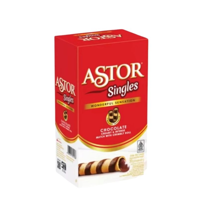 

Astor Singles Wafer Chocolate isi 20 stick