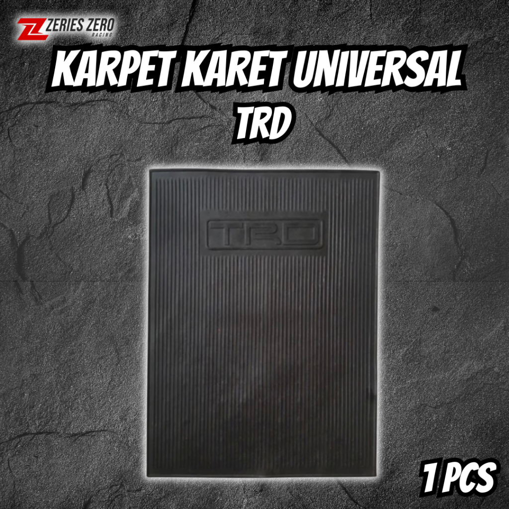 Karpet Karet Lantai Mobil Satuan Lembaran TRD Hitam