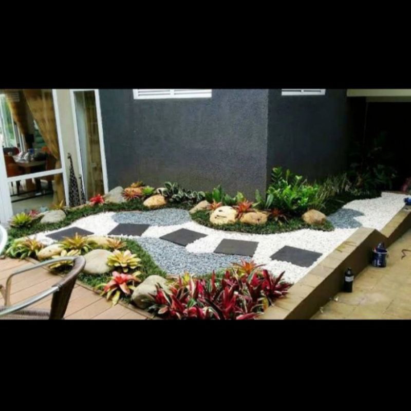 jasa Pembuatan taman minimalis batu/taman kering