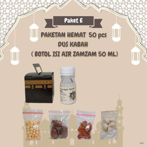 

paketan hemat pistasio KABAH untuk oleh oleh haji dan umroh 50 pcs ( botol isi air zamzam 50 ml )