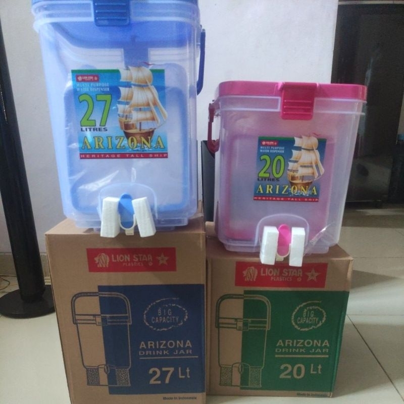 dispenser Arizona 27 liter, arizona Drink Jar 20 liter Lion Star