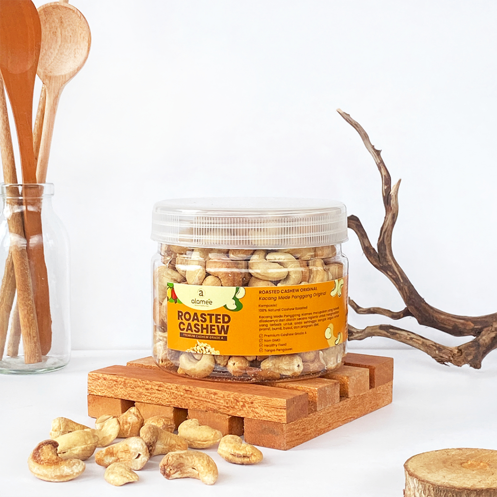 

ALAMEE Kacang Mede Panggang Roasted Cashew Mete Mente Oven Matang 150 gram