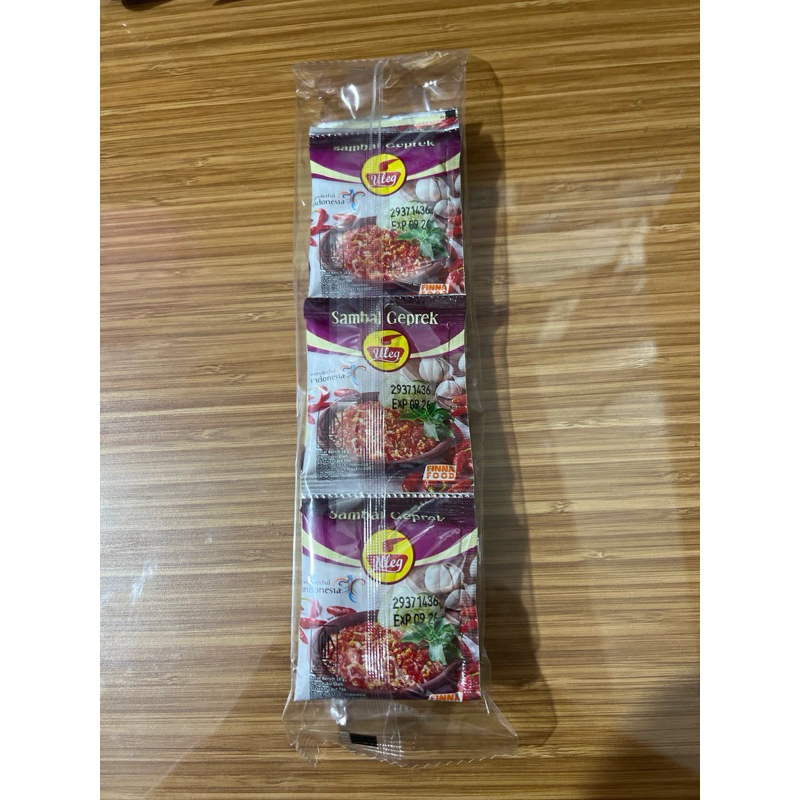 

SAMBAL TERASI FINA VARIAN SAMBAL GEPREK 1 pak isi 10pcs