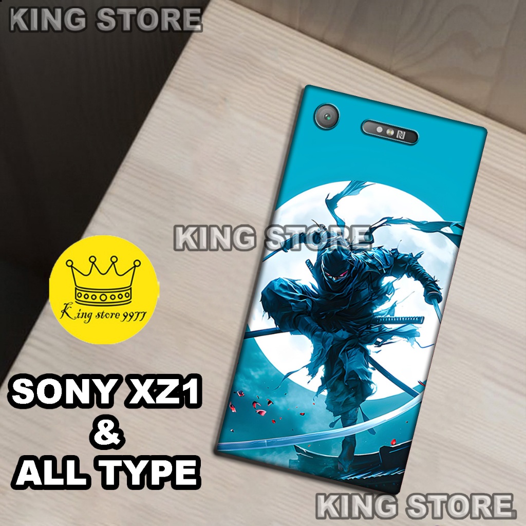 (KS9)  Softcase karet untuk SONY XZ1 Motif gambar karakter Samurai/casing SONY XZ1 terbaru/kesing hp