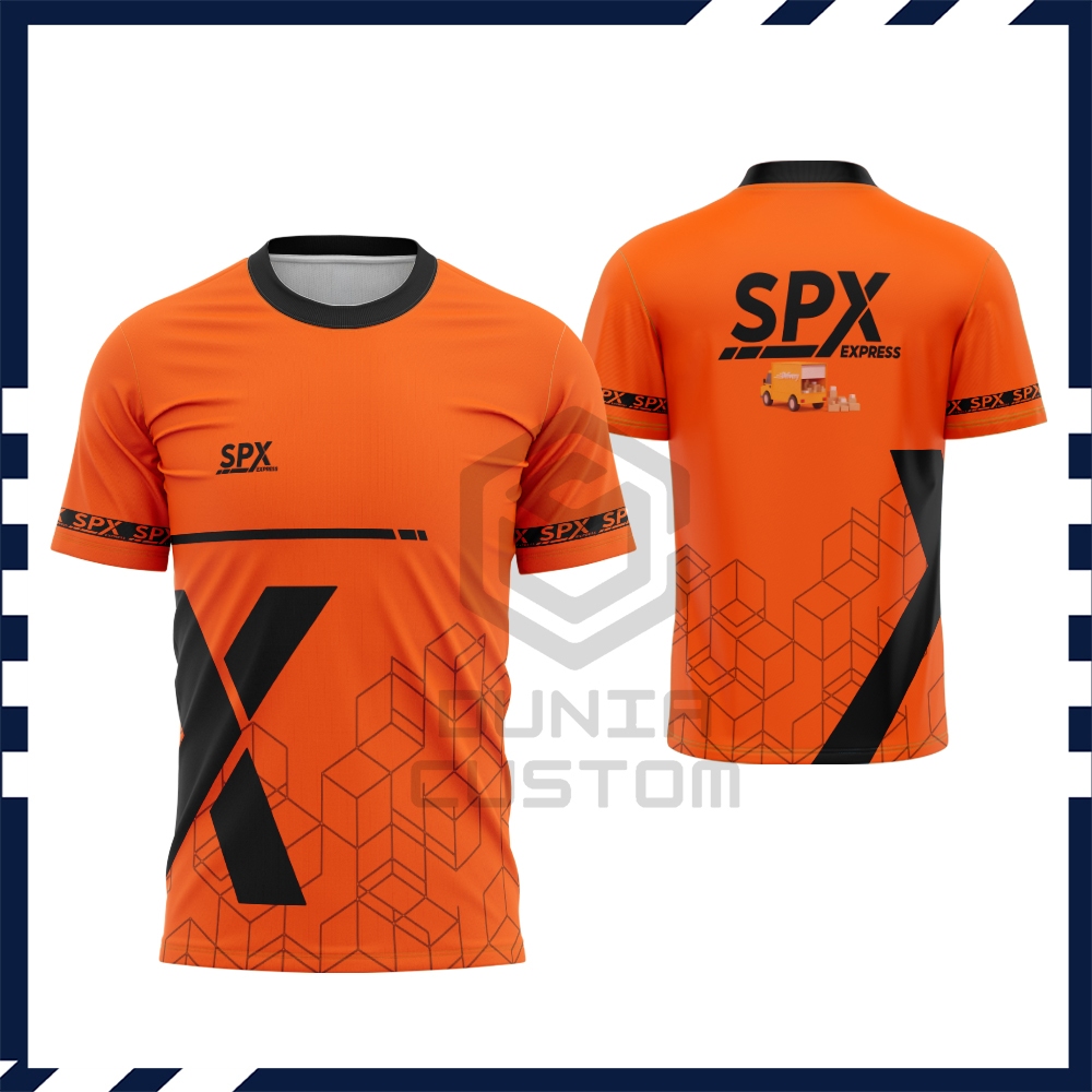 Jersey Premium SPX Express Baju Kaos Driver Kurir Paket Shopee