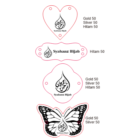 

label akrilik custom chat admin