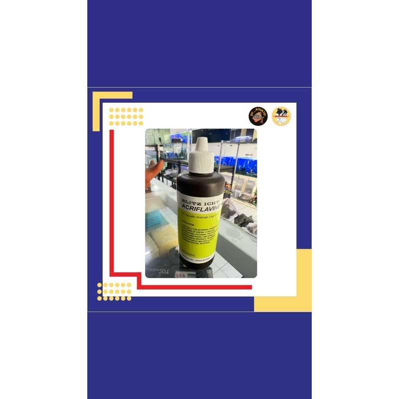 Obat ikan kuning/ acriflavine HCL BLITZ ICHT 100 ml
