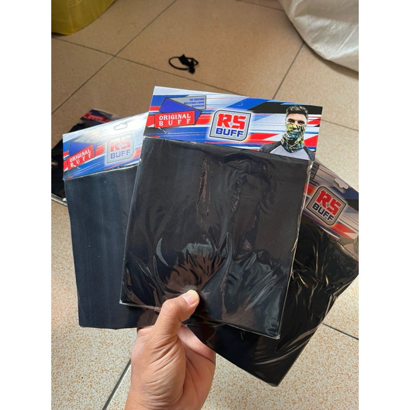 buff masker jarsey / buff motor hitam 6pasang