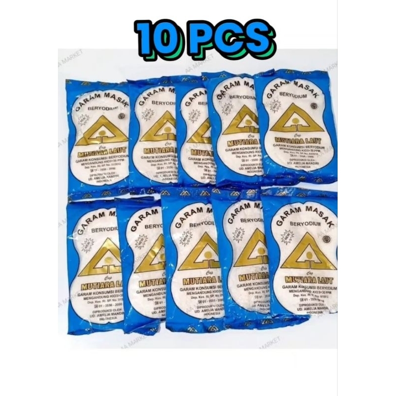 

10 PCS Garam Masak/Garam Dapur BERYODIUM 100 Gram