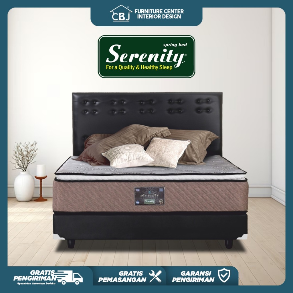 Elite Kasur Springbed Serenity Eternity - Full Set Sakura - Khusus Jabodetabek