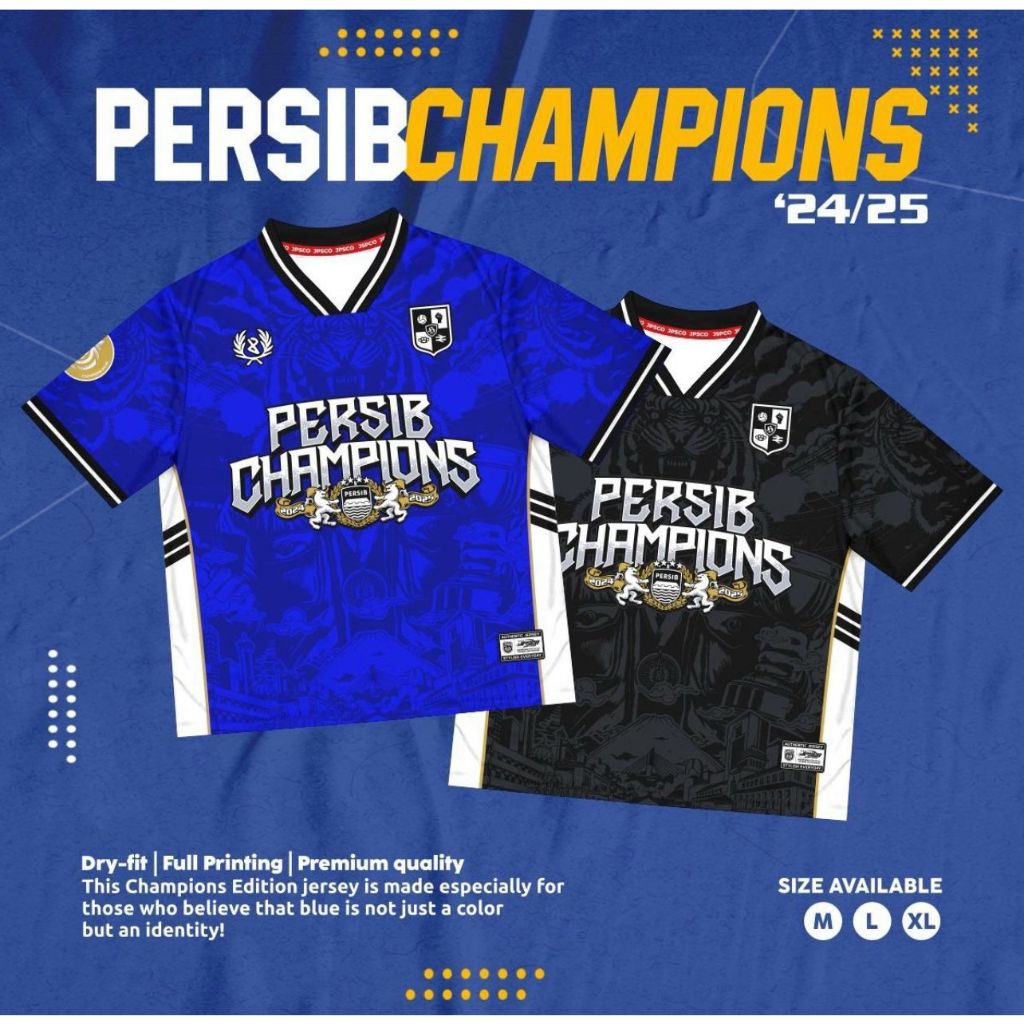 JERSEY PERSIB JUARA 2025 / JERSEY CHAMPIONS PERSIB / JERSEY VINTAGE PERSIB / JERSEY HOCKEY PERSIB / 