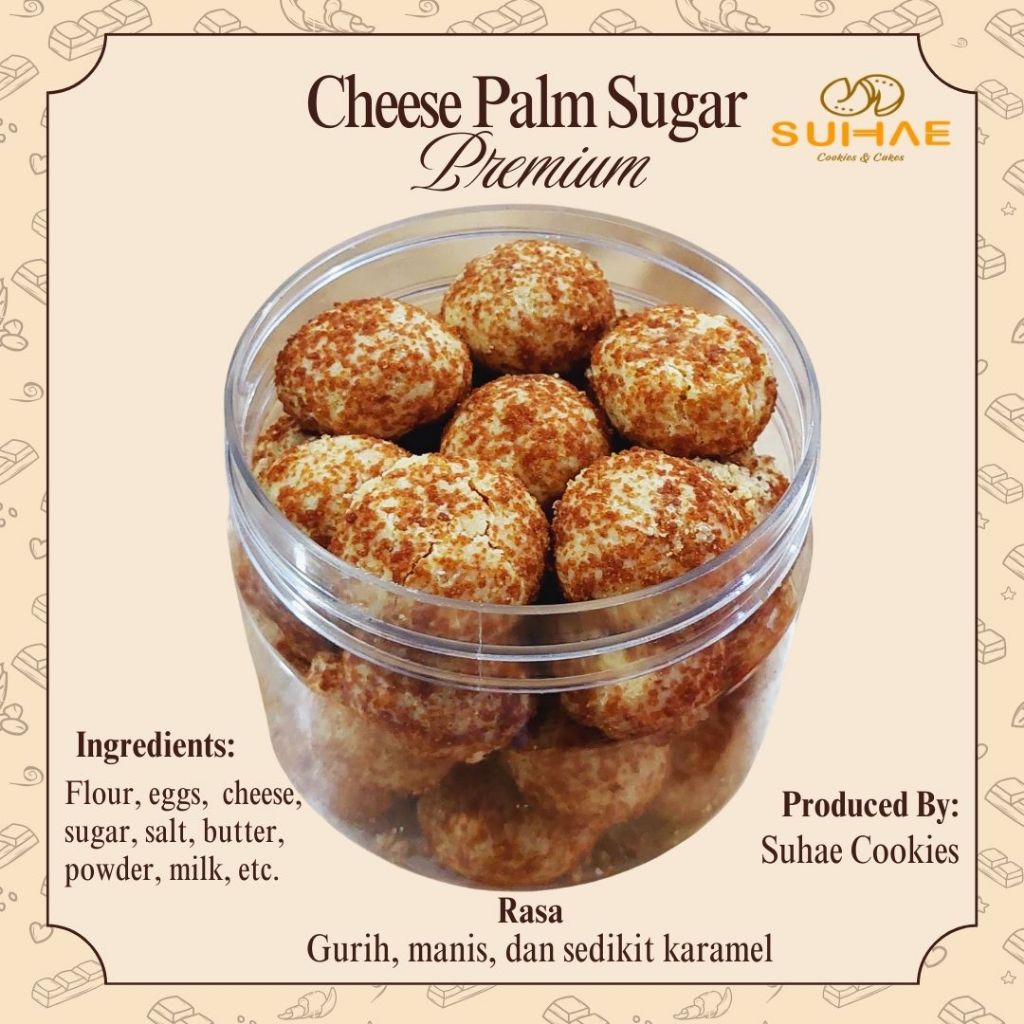 

Kue Kering Cheese Palm Sugar Natal Imlek Lebaran Keju Premium Edam Wisman Hampers Hempers Gula Aren