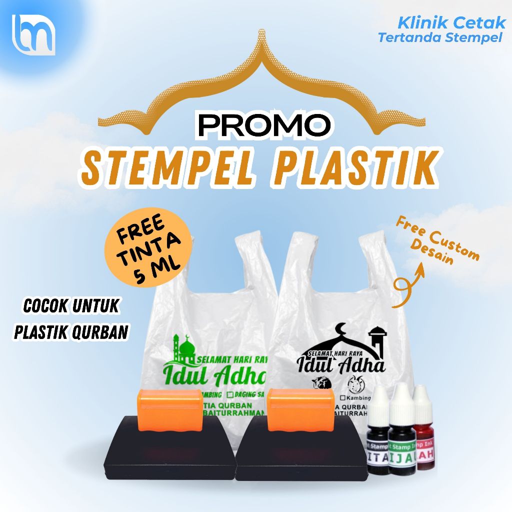 

Stempel plastik permanen cocok untuk plastik qurban dan plastik kemasan