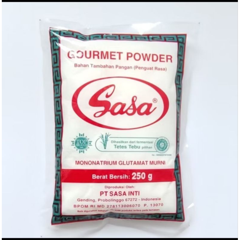 

Sasa/micin MSG penyedap rasa 250gr atau 1/4 kemasan besar