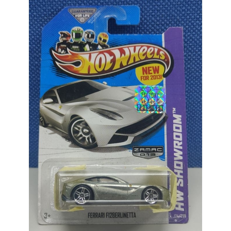 Hot Wheels Ferrari F12Berlinetta Silver Zamac