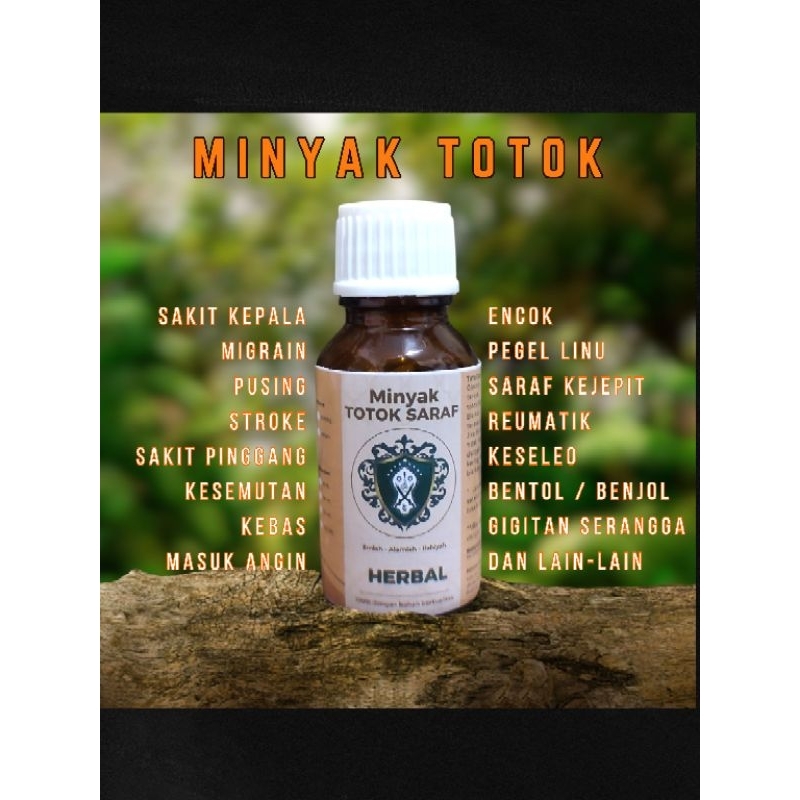 MINYAK TOTOK HERBAL KEMASAN 15, 30, 50, 100 ML | TOTOK JARI PETIR | MINYAK TOTOK