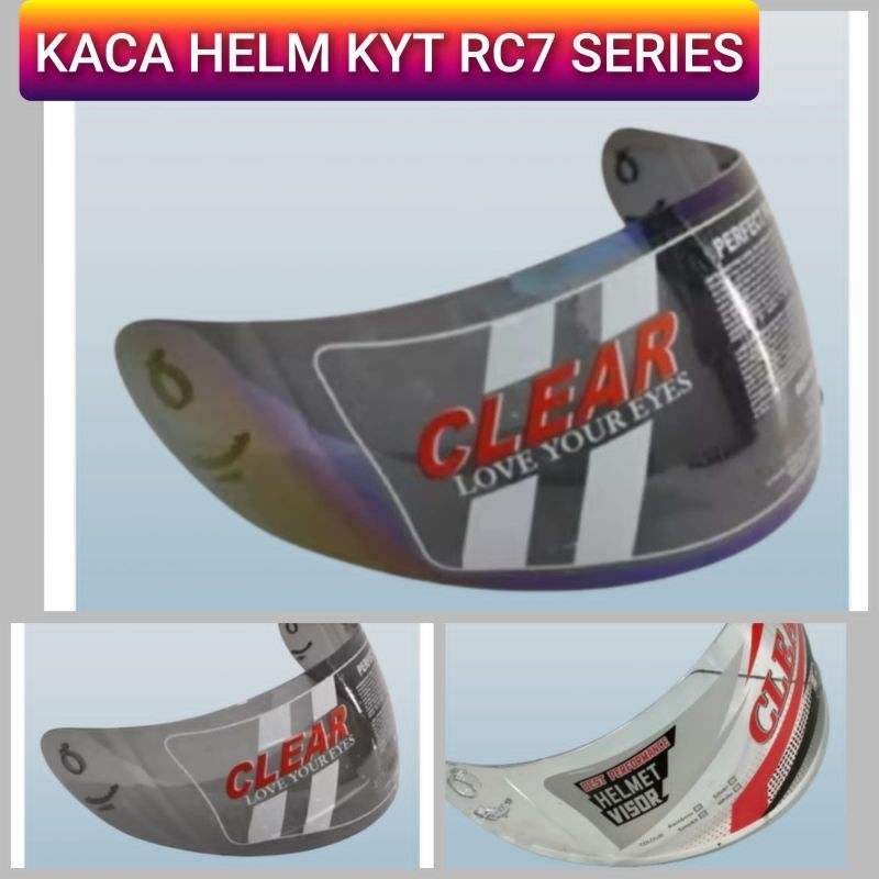 Kaca Helm Kyt Rc7 Full Face Clear Visor Helm Kyt Rc7 Clear