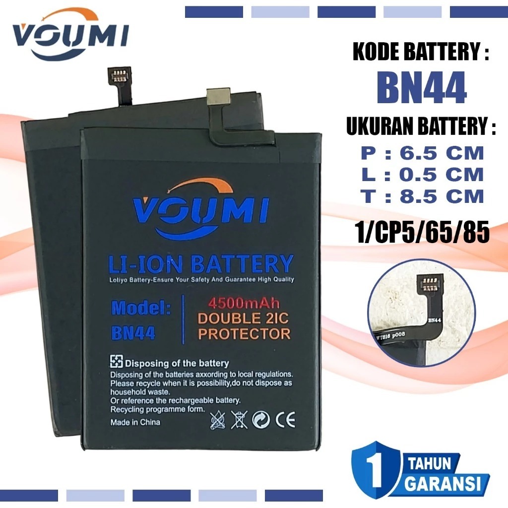 Baterai Original VOUMI Xiaomi Redmi 5 Plus Redmi 5+ BN-44 BN44 BN 44