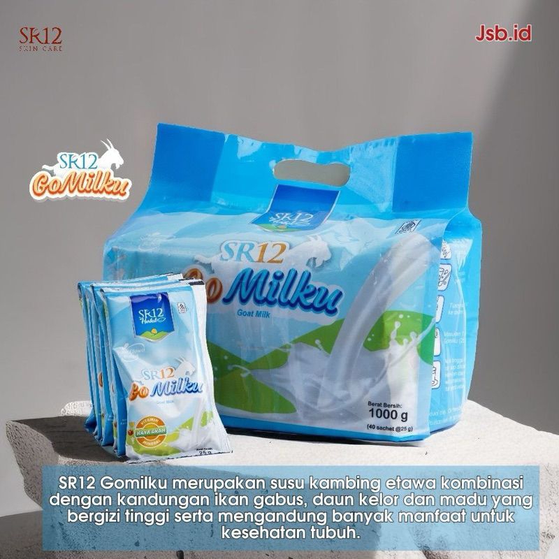 

SR12 Gomilku Sachet Susu Kambing Etawa Varian Pouch isi 40 Sachet