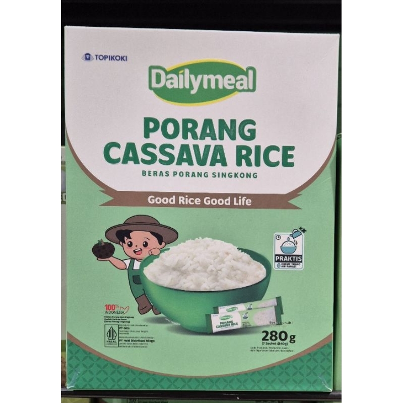 

Beras Porang Singkong DAILYMEAL Porang Cassava Rice - Konjac Rice - Shirataki Rice 1 Kg - LM