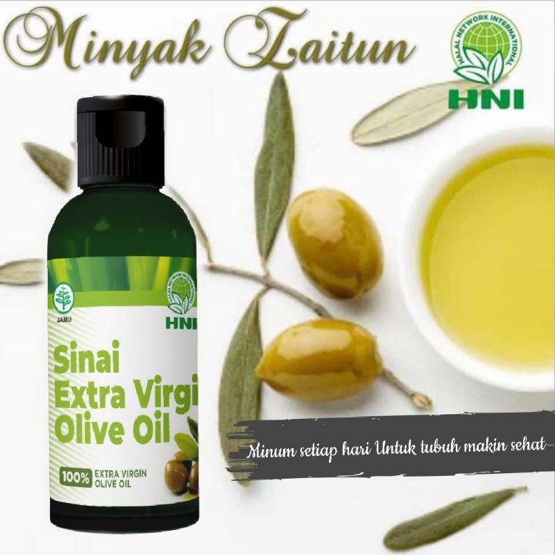 

HNI SInai Extra Virgin Olive Oil 60 ML Minyak Zaitun Berkualitas Grade A