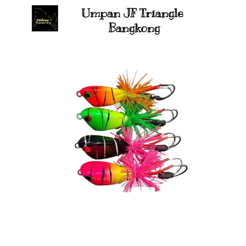 Umpan JF Triangle Bangkong untuk Mancing Snakehead (Toman/Gabus)