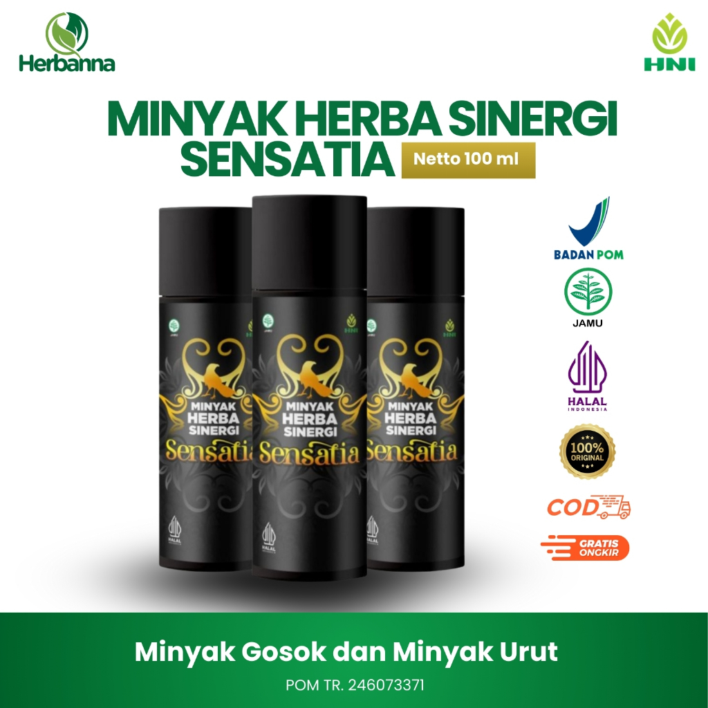 Minyak Herba Sinergi Sensatia 100ml / Minyak Herba Sinergi (MHS) - HNI HPAI / Minyak Butbut