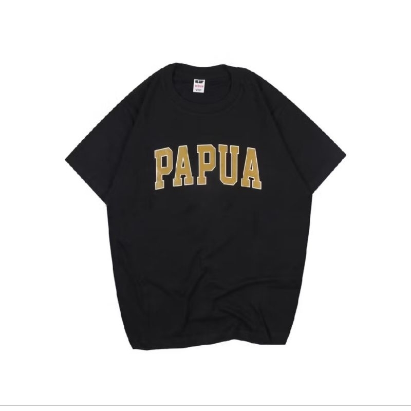 KAOS PAPUA TULISAN GOLD KAOS KOTA PAPUA