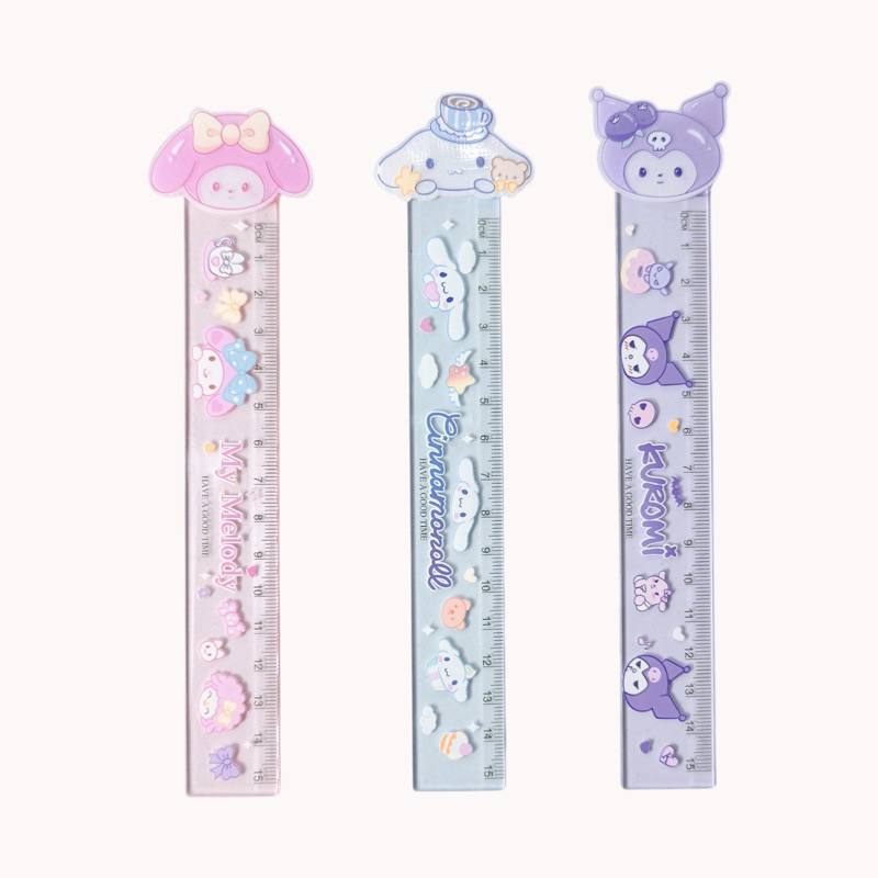 

Penggaris KEPALA motif sanrio kuromi / melody / cinnamoroll
