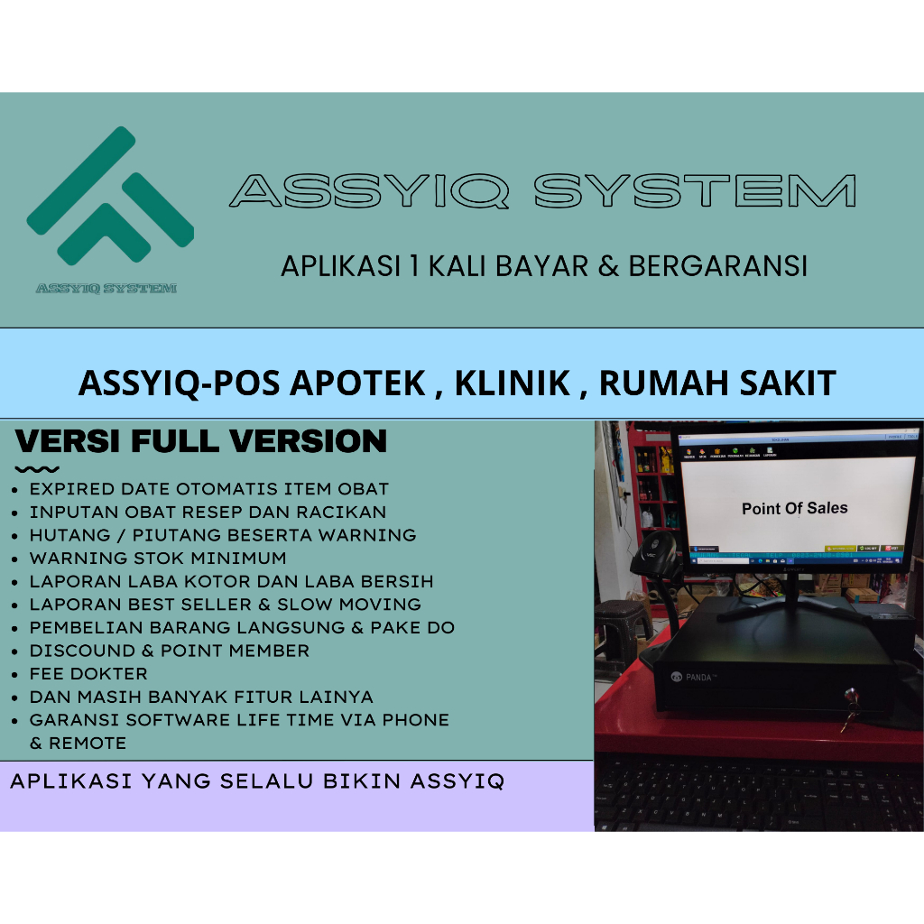 APLIKASI KASIR  ASSYIQ  APOTEK , KLINIK , RUMAH SAKIT