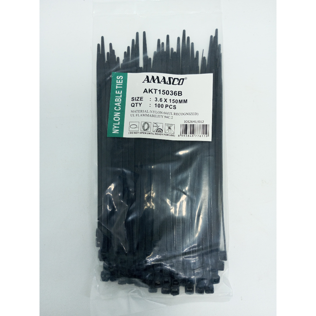 

Kabel Ties / Cable Tie 3,6x150mm 6" - Hitam