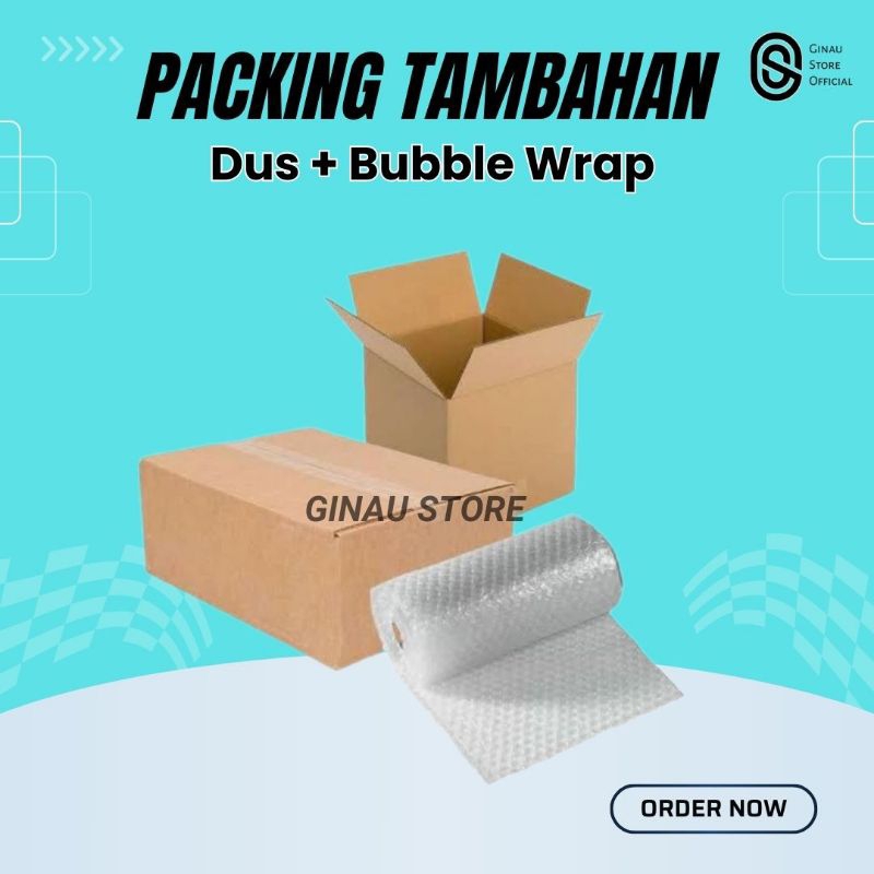 

Packing Tambahan Dus dan Bubble Wrap