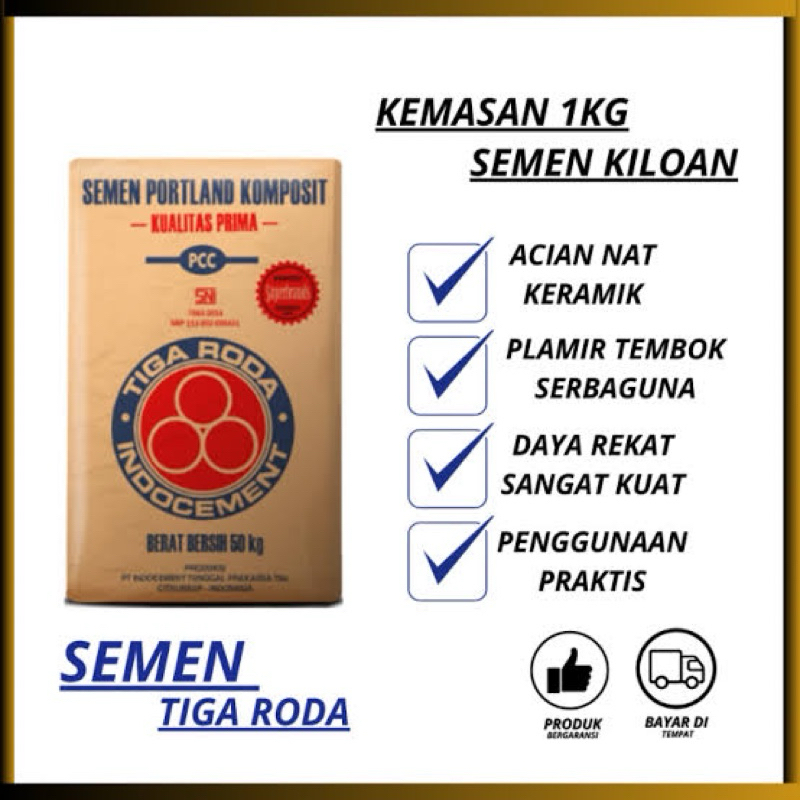 Semen Hitam kiloan / Semen Tiga Roda
