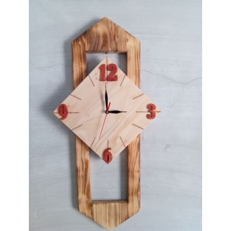 jam dinding kayu jati belanda