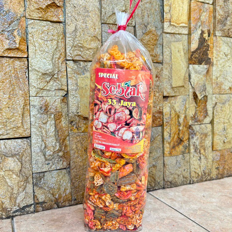 

1BALL SEBLAK MIX seblak campur 800g jengkol,kr rafael,kr beton dll cemilan pedas gurih