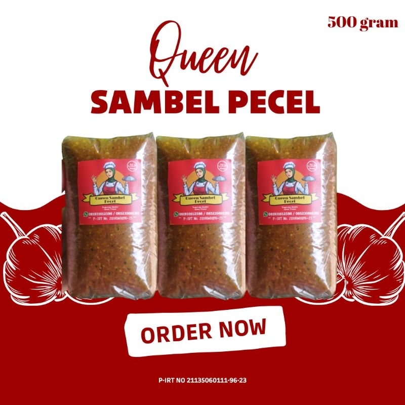 

QUEEN SAMBEL PECEL ENAK MURAH (BERAT 500 GRAM)