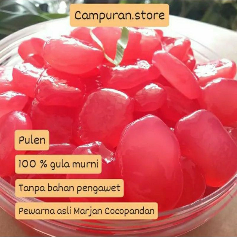 

500 gr Manisan Kolang Kaling 100 % gula Rasa Marjan Cocopandan