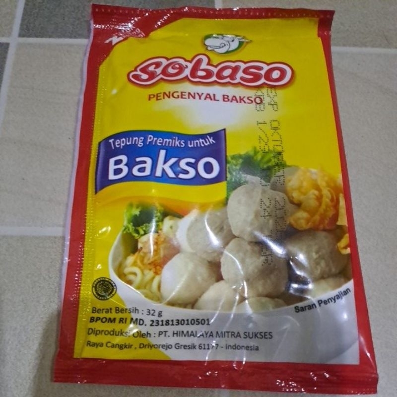

tepung pengenyal Bakso Sobaso 32gr