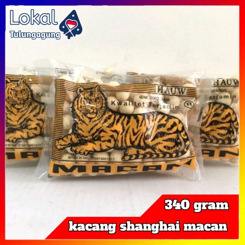 

Kacang Atom Shanghai Suling Mas Cap MACAN 340 gram