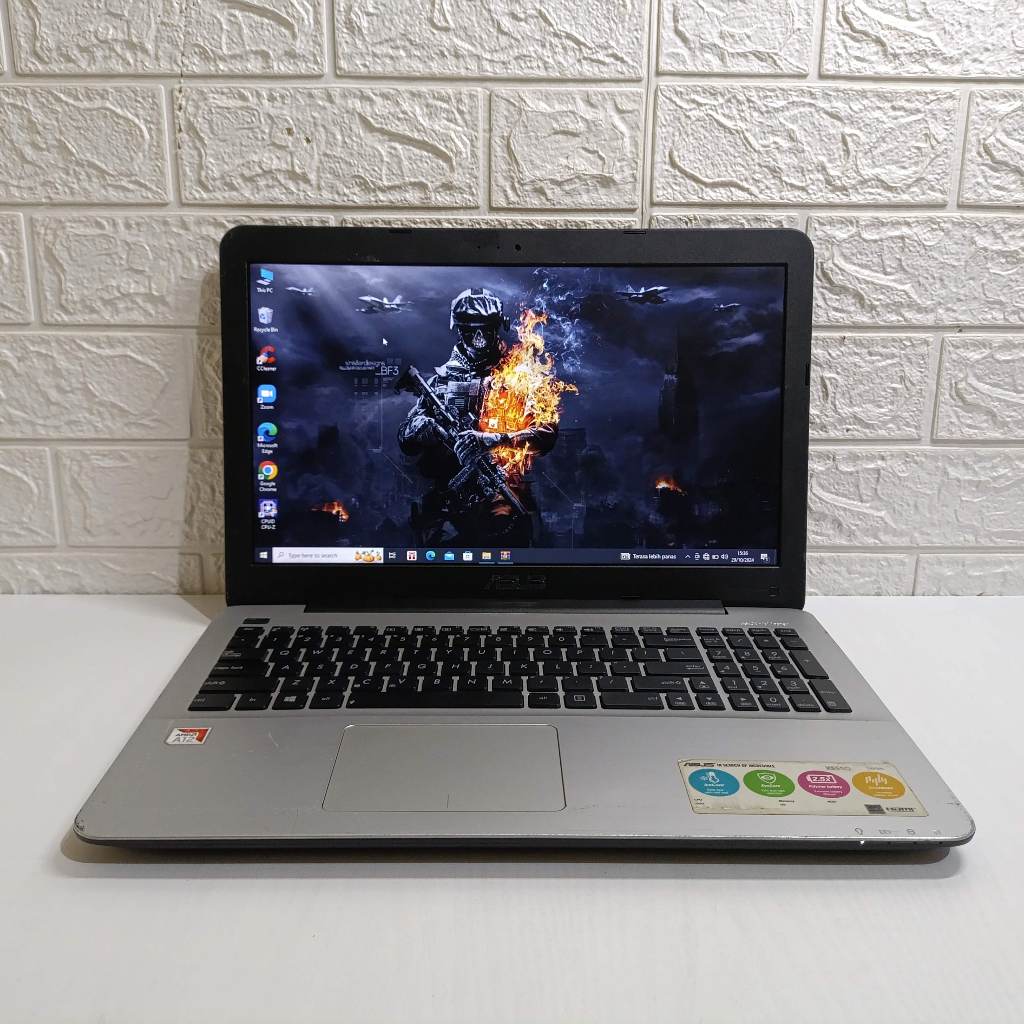 Asus X555QA AMD A12 Gen 7 (setara i5) VGA Radeon RAM 8GB HDD 1TB Laptop Second Pelajar Kuliah Kerja